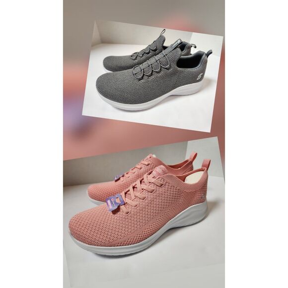 S Sport by Skechers Women’s Shoes Bundle – Size 11 – Gray & Pink – Memory Foam - Picture 1 of 14